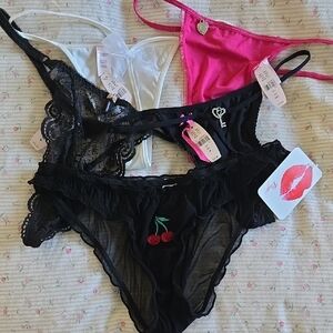 NEW WITH TAGS Lot Of 5 Sexy Panty, Victorias Secret